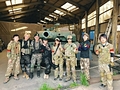 戦車の前で記念撮影!