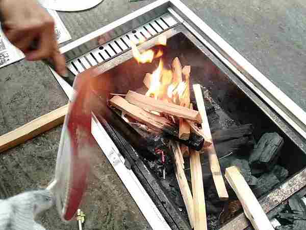 BBQ火起こし 2021.04