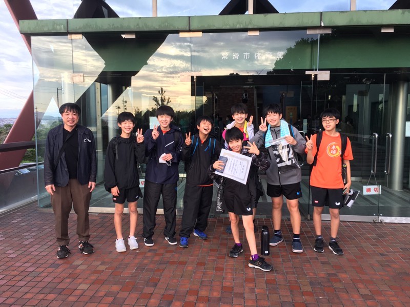 愛知県秋季中学団体優勝