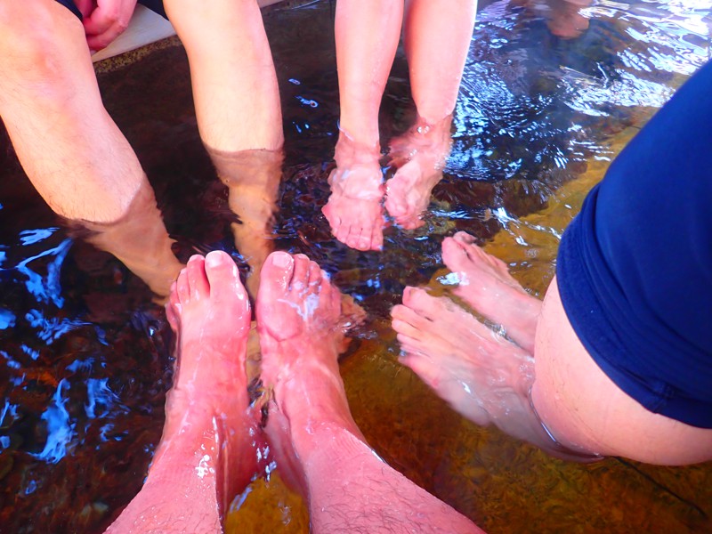 第105弾は足湯も!