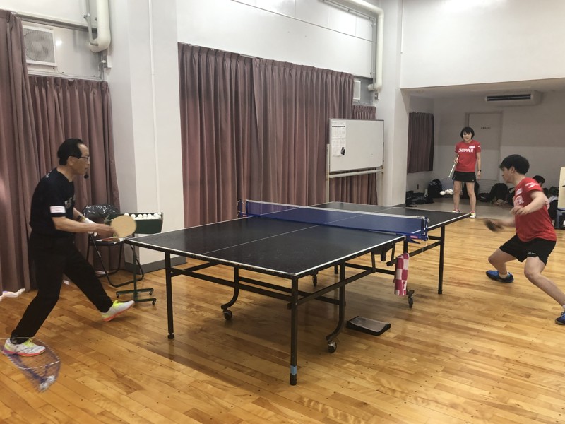 練習は真剣です