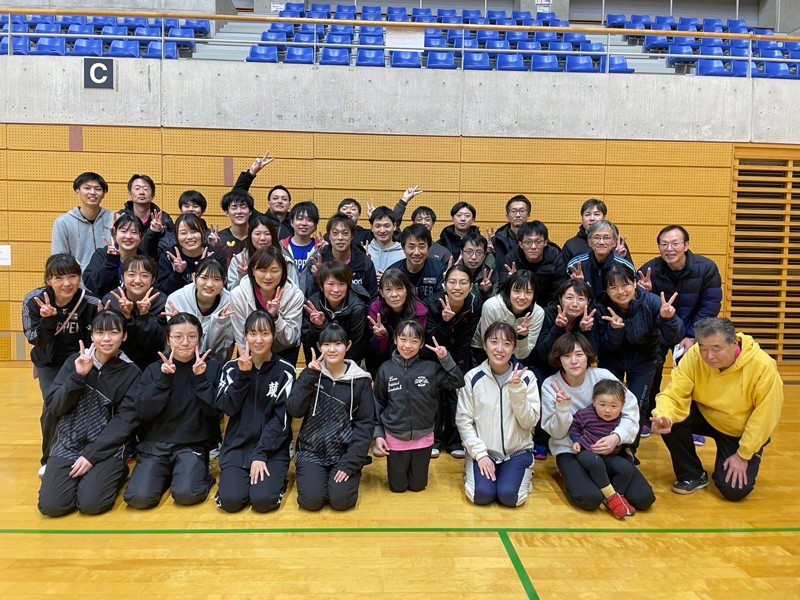 試合後にメンバーと記念撮影