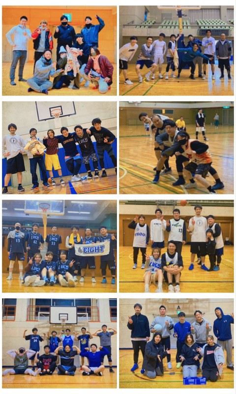 交流戦、大会などの集合写真