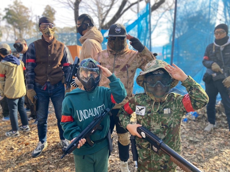 親子サバゲーに参加もします！