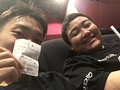 副隊長と映画デート笑